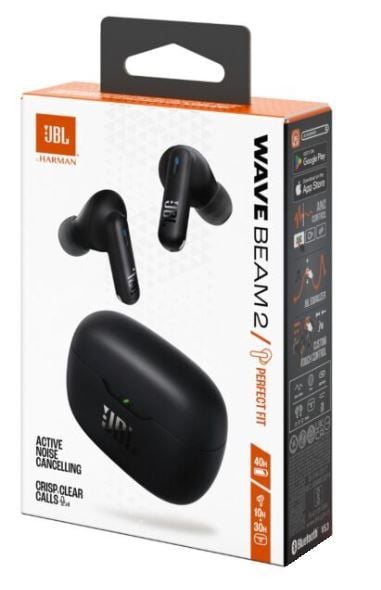JBL Wave Beam 2 In-Ear True Wireless Earbuds - Black