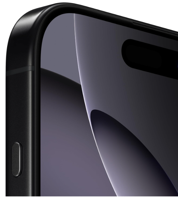 Refurbished iPhone 16, Black Titanium, Storage 128GB, 256GB, 512GB, 1TB