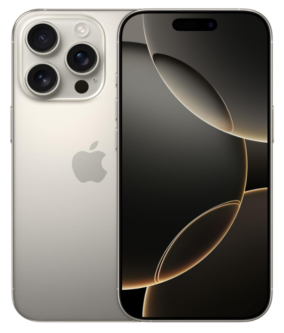 Refurbished iPhone 16, Natural Titanium, Storage 128GB, 256GB, 512GB, 1TB