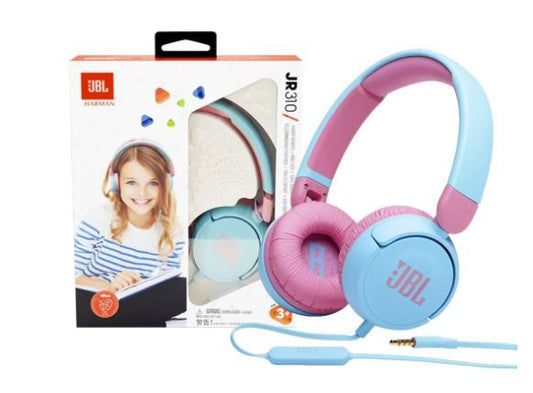 JBL, JR310BT, Kids On-Ear Wired Headphones - Blue