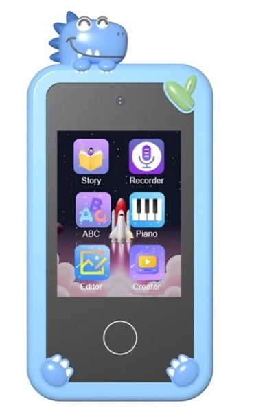 P1 Plus, Kids Smart Phone, Music, 48MP Dual Camera, Games, Story Book, Paint, Piano, Flashlight + More! - Blue