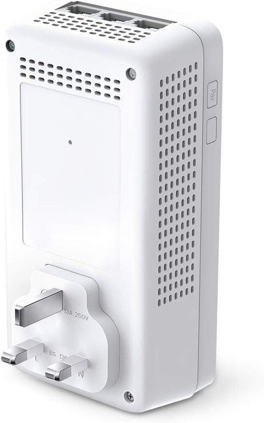 TP-Link AV1300 Powerline Wi-Fi Extender with 3 Gigabit Ports & Passthrough