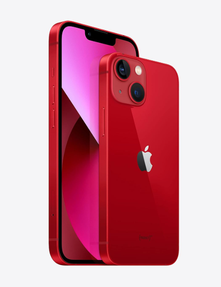 Refurbished iPhone 13, Red, Storage 128GB, 256GB, 512GB, 1TB