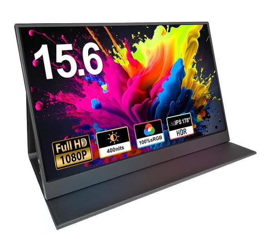 Alcopaca Metal Portable Monitor 15.6'' FHD 1920×1080 60Hz HDMI