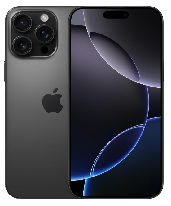 Refurbished iPhone 16, Black Titanium, Storage 128GB, 256GB, 512GB, 1TB