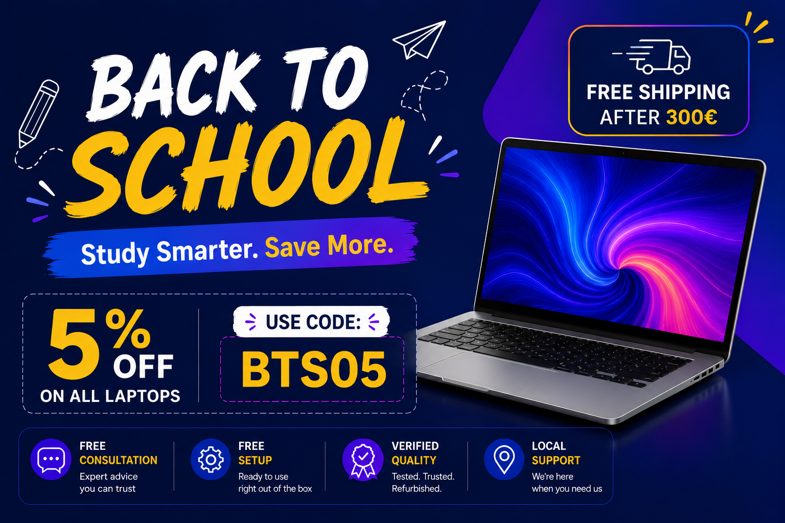 BACK TO SCHOOL LAPTOPS IRELAND