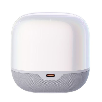 Baseus AeQur V2 TWS Bluetooth Speaker – 30H Playtime, 3 EQ Modes, Deep Bass – Moon White