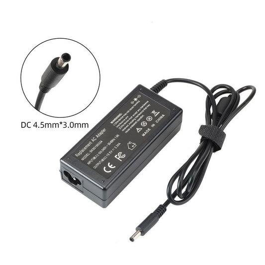 Charger AC Adapter 19.5V, 3.34A, 65W for Dell