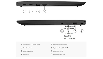Lenovo ThinkPad X1 Carbon Gen 9 | Intel Core i7 1185G7 | 32GB RAM | 256GB 512GB 1TB 2TB SSD M.2 | Windows 11 Pro | 🟣 New