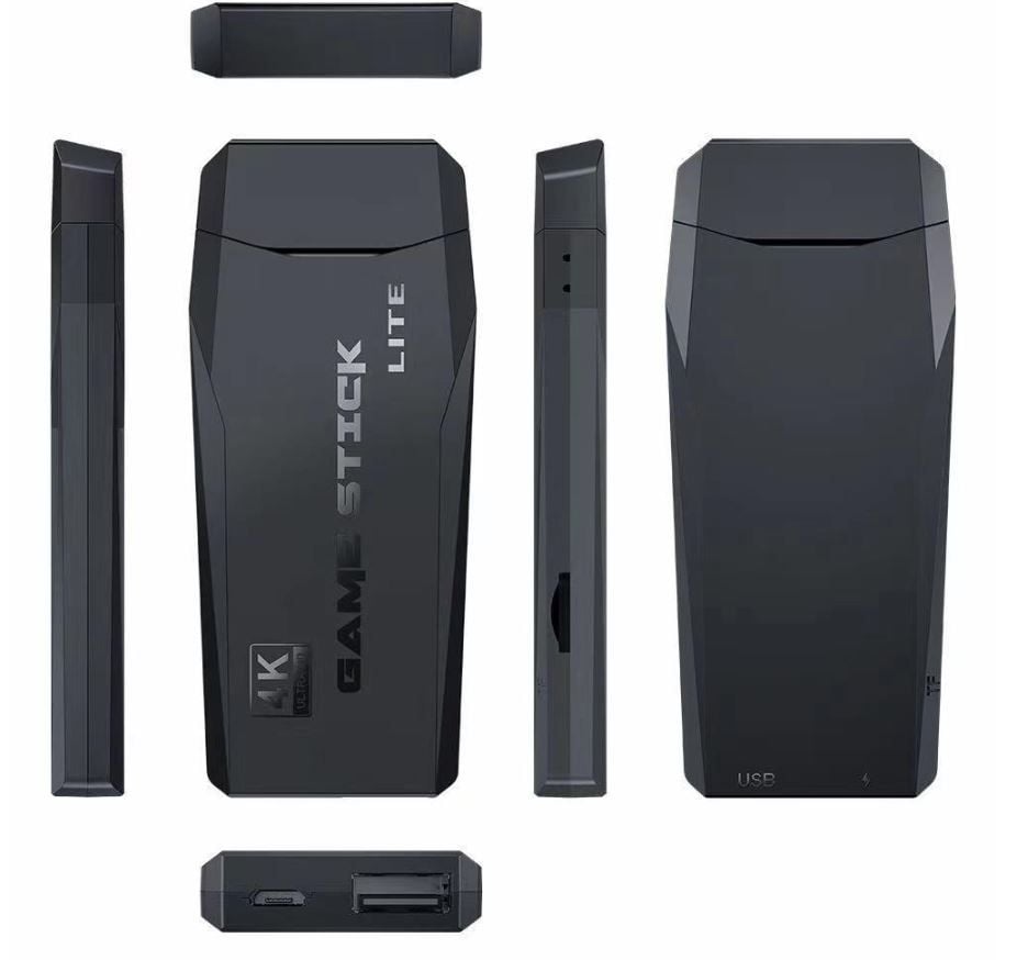 M8 Retro 4K HD HDMI Game Stick Lite – 64GB, 2 Wireless Controllers, 10,000 Games, 9 Emulators