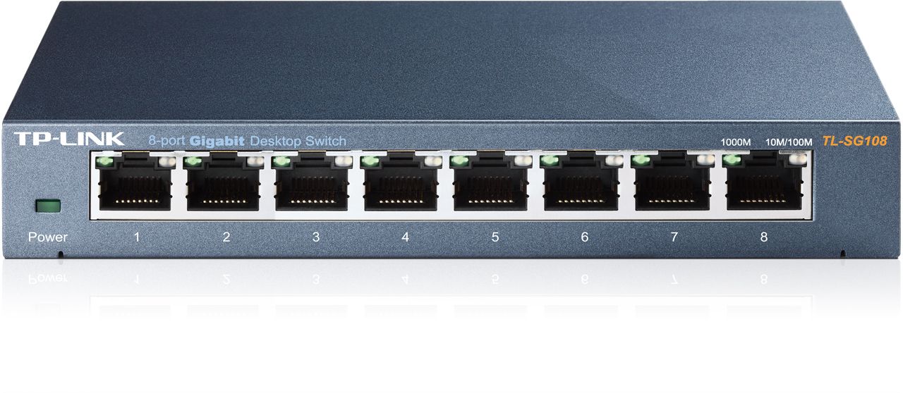 TP-Link TL-SG108 8-Port Gigabit Desktop Network Switch