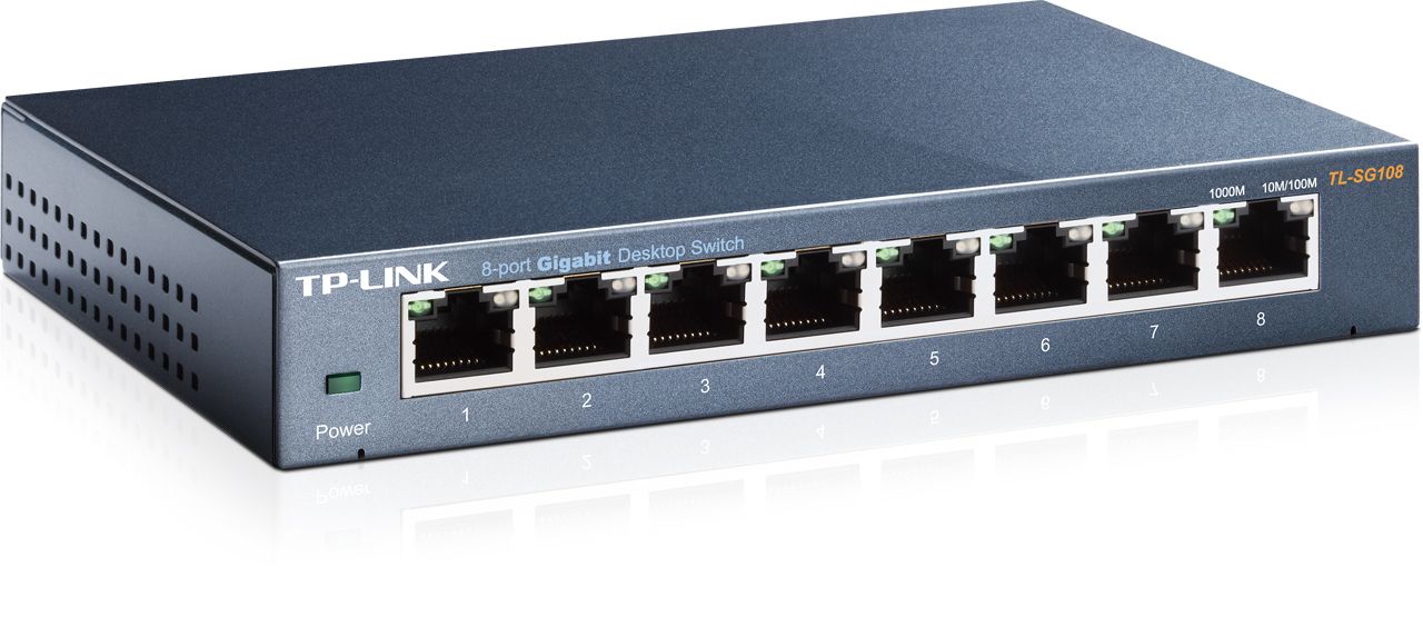 TP-Link TL-SG108 8-Port Gigabit Desktop Network Switch