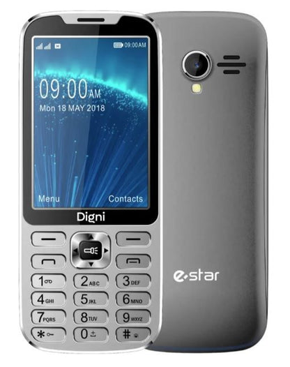 eSTAR Digni Call 4G, Dual SIM, USB-C, FM Radio, Flashlight – Silver